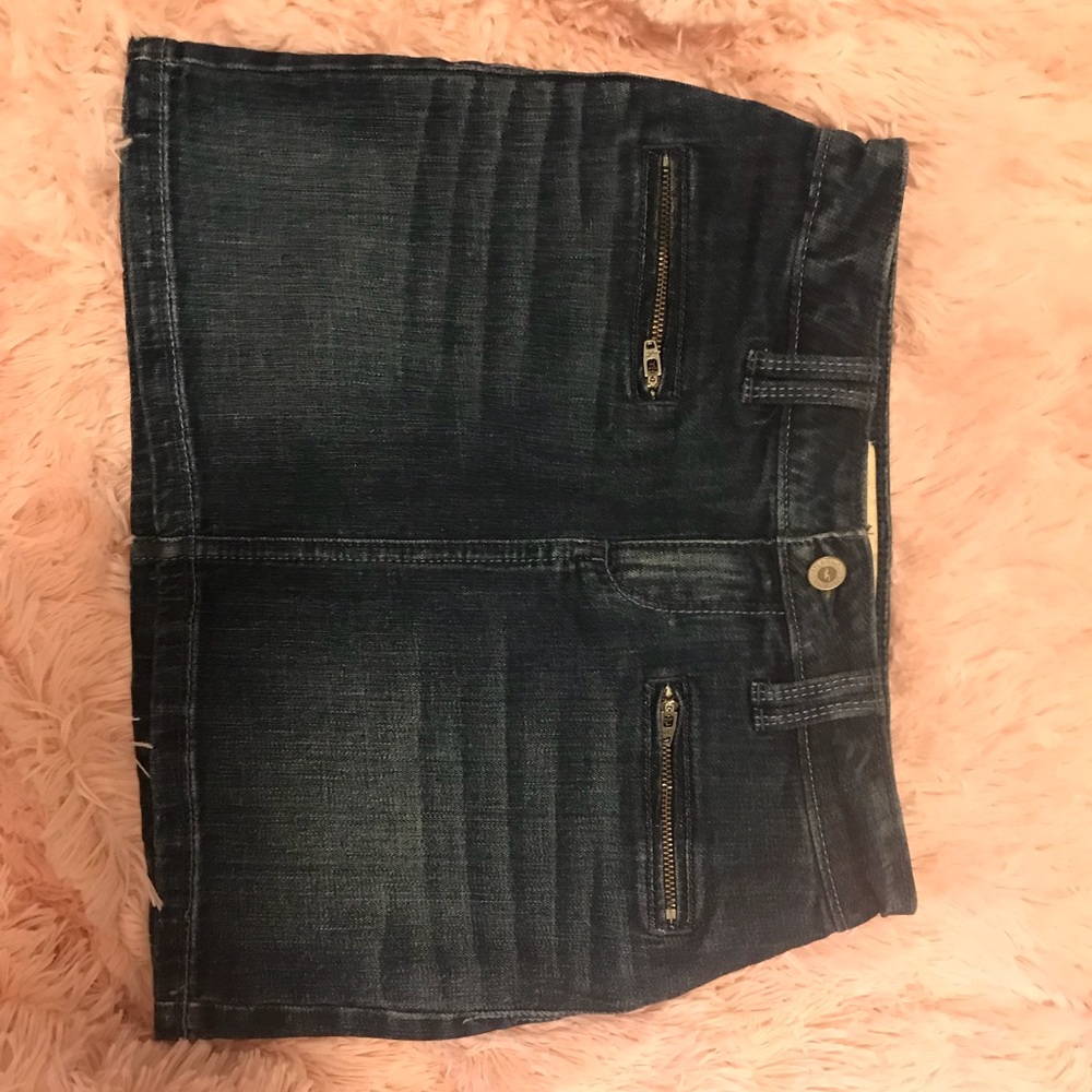 Hollister jean skirt